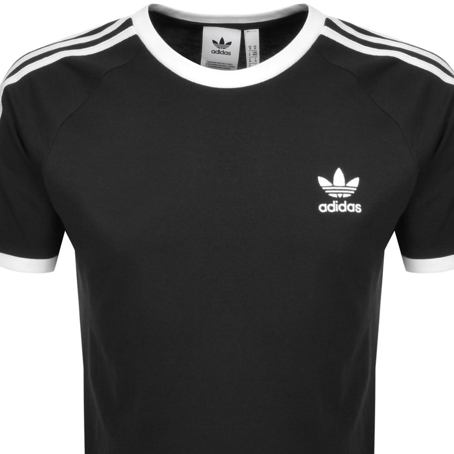 Alternative Image for Productadidas Originals 3 Stripe T Shirt Black2